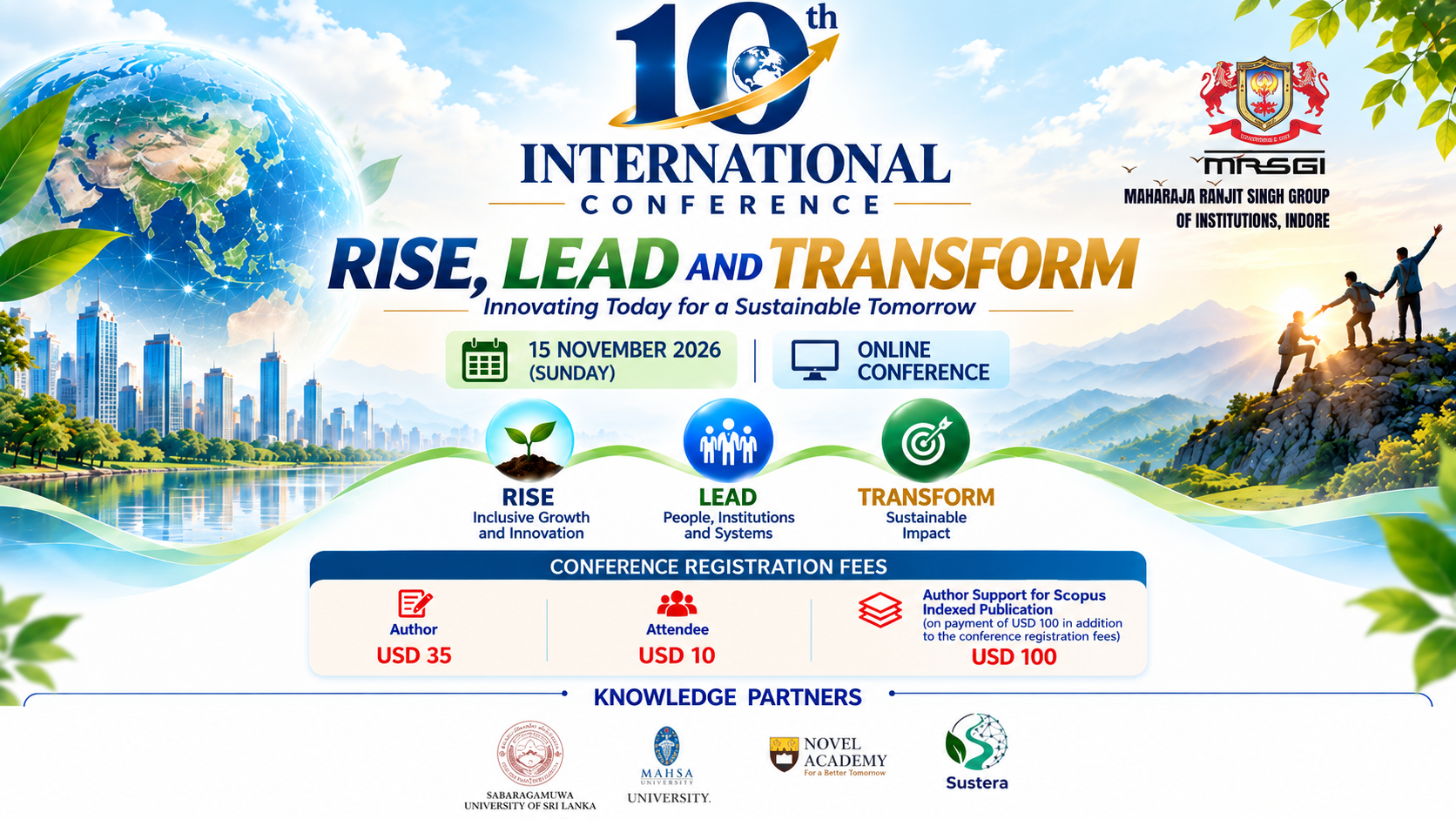 10th International Conference: Rise, Lead and Transform